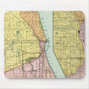 Chicago Railway Terminal Map Mouse Pad