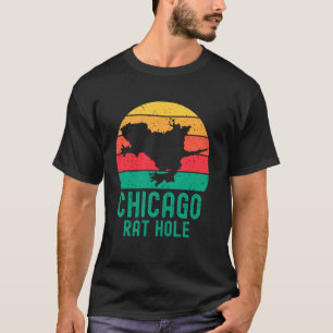Chicago Rat Hole. Retro Sunset. Souvenir From Chic T-Shirt