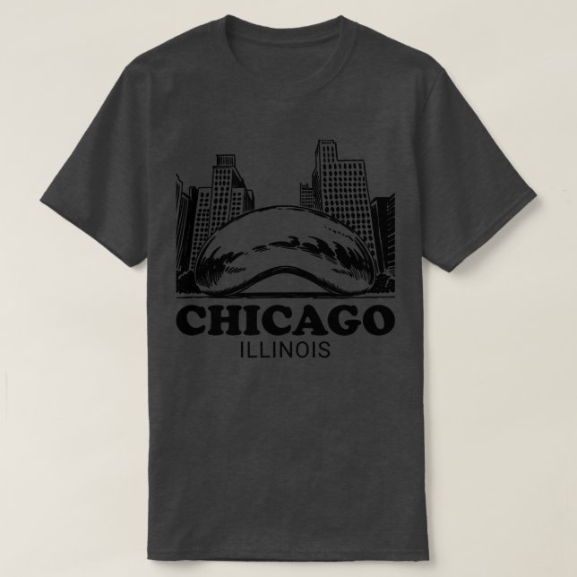 Chicago Reflective Bean TShirt (Design Front)