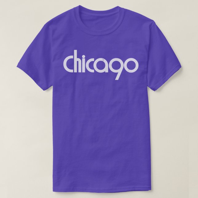 Chicago Retro Style Typography Design T-Shirt (Design Front)
