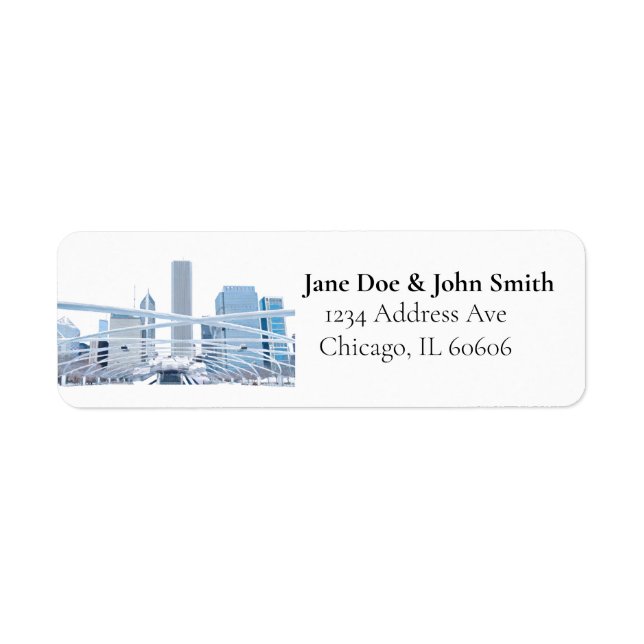 Chicago Return Address Labels (Front)