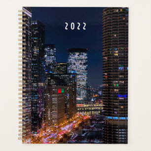 Chicago River at Night Planner