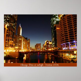 Chicago River at Poster