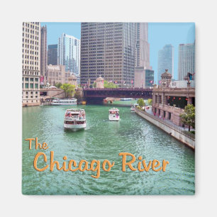 Chicago River At The Merchandise Mart Magnet