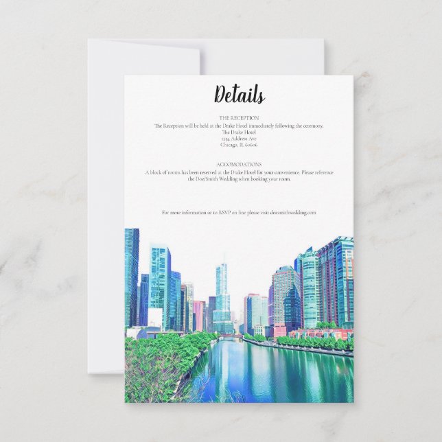Chicago River Details Card (Front)