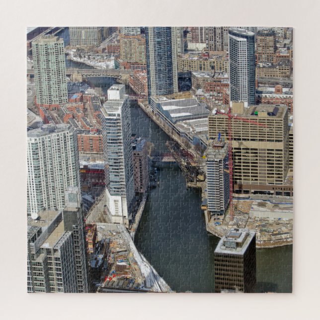 Chicago River Jigsaw Puzzle (Vertical)