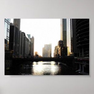 Chicago River Poster
