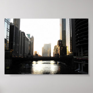 Chicago River Poster