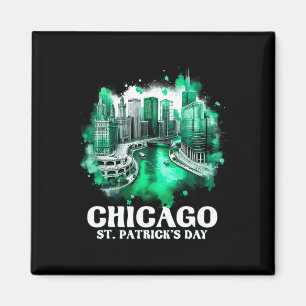 Chicago River St. Patrick's Day Parade  Magnet