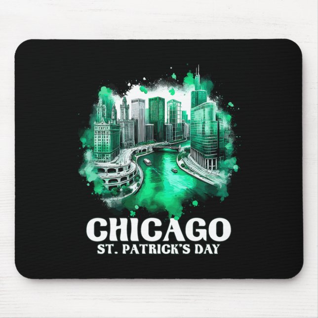Chicago River St. Patrick's Day Parade  Mouse Pad (Front)