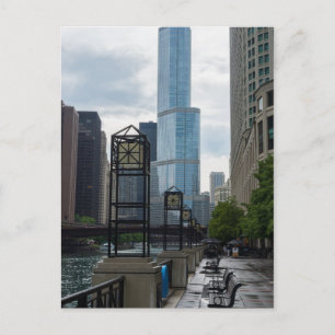 Chicago River Walk Postcard