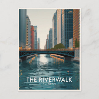 Chicago Riverwalk: Downtown Views Postcard