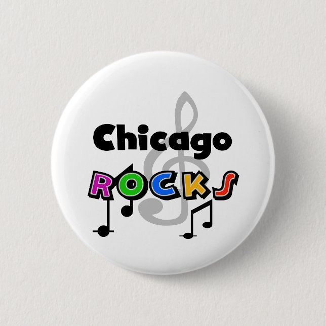 Chicago Rocks 6 Cm Round Badge (Front)