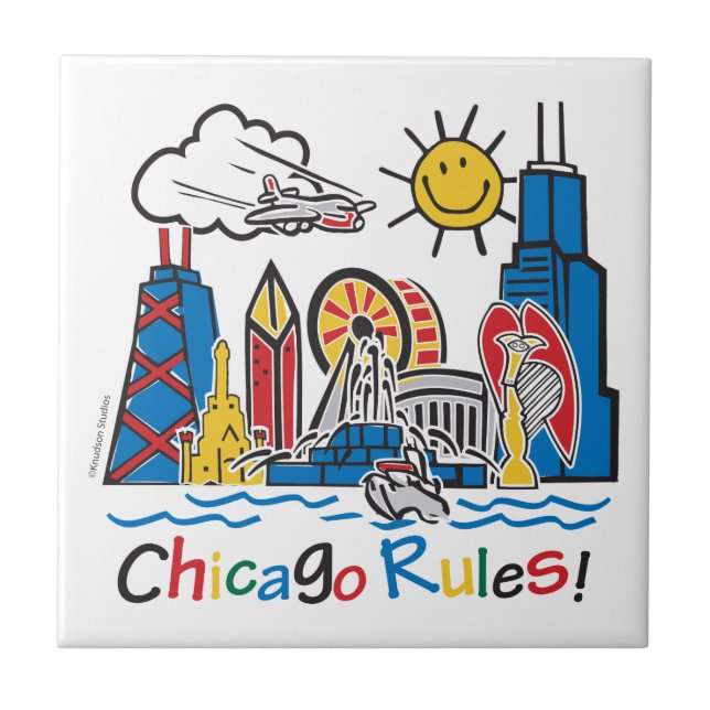 Chicago Rules Ceramic Tile (Front)