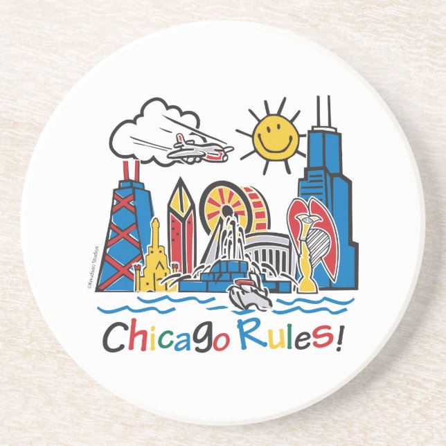 Chicago Rules Coaster (Front)