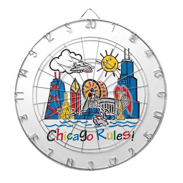 Chicago Rules Dartboard (Front)