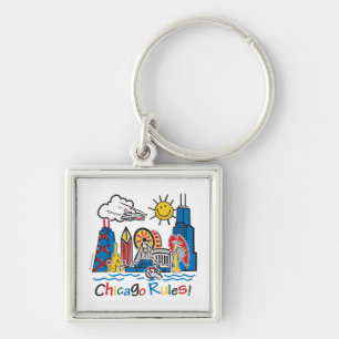 Chicago Rules Key Ring