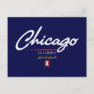 Chicago Script Postcard