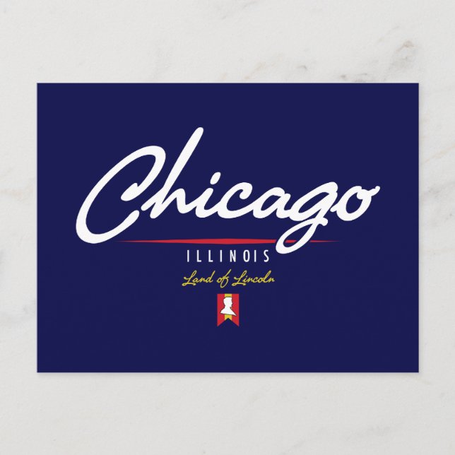 Chicago Script Postcard (Front)