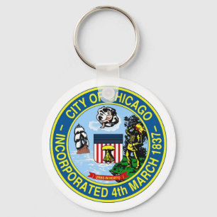 Chicago Seal Key Ring