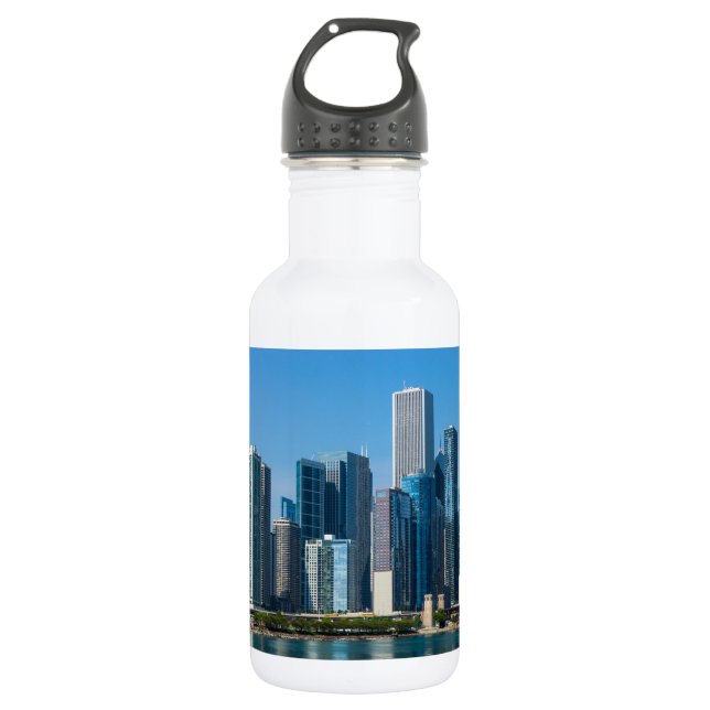 Chicago Skycrapers 532 Ml Water Bottle (Front)