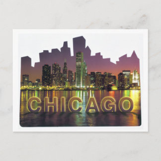 CHICAGO SKYLINE4 POSTCARD