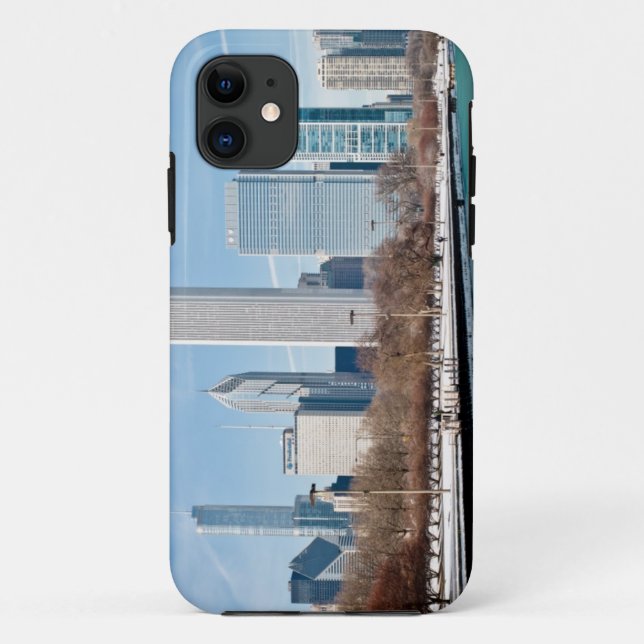 Chicago skyline across frozen Lake Michigan Case-Mate iPhone Case (Back)