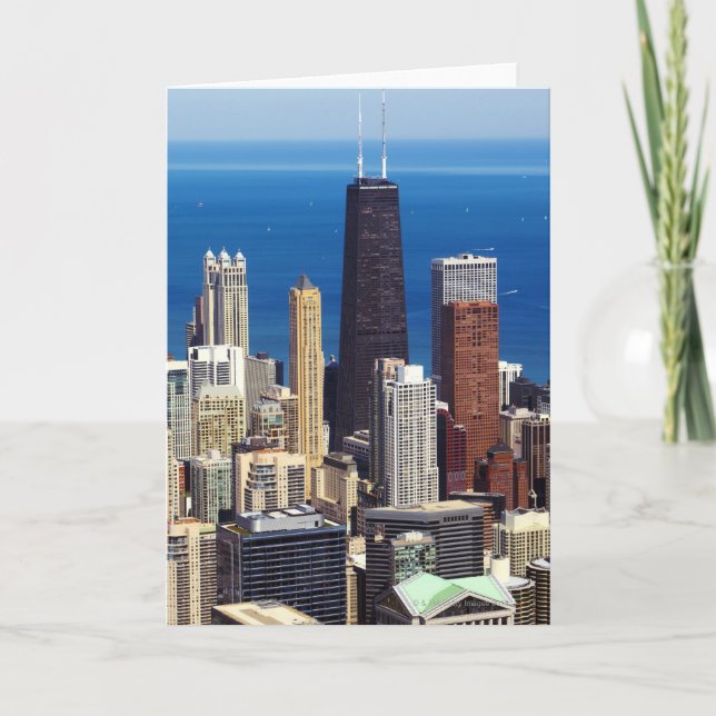Chicago Skyline and landmarks Card (Front)