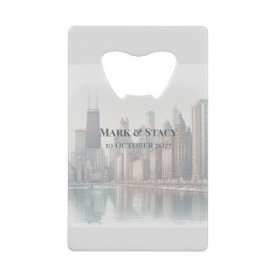 Chicago Skyline Architecture Watercolor Custom