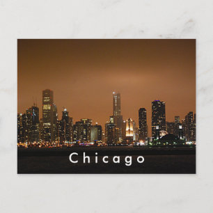 Chicago Skyline at Navy Pier Postcard