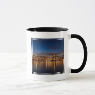 Chicago Skyline At Night Mug
