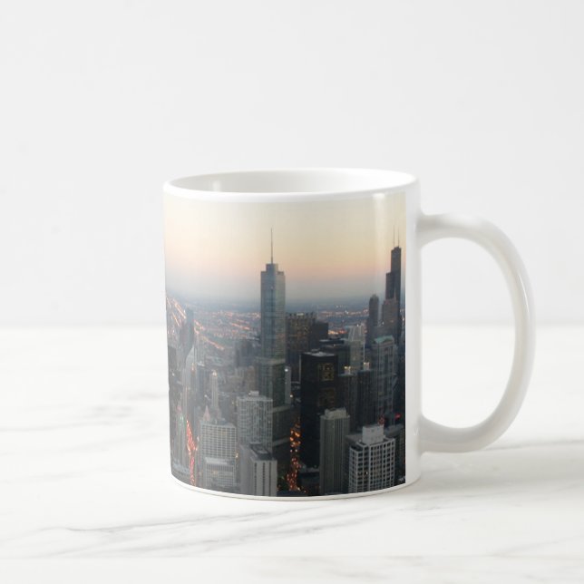 Chicago Skyline at Sunset Coffee Mug (Right)