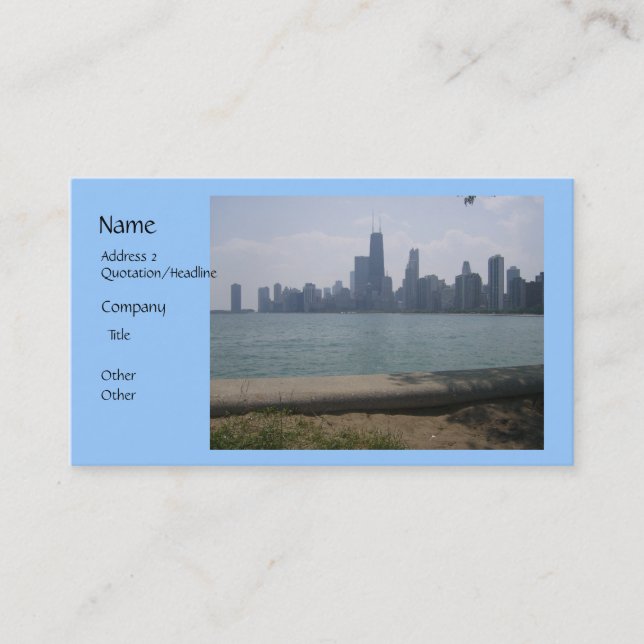 Chicago Skyline Business Card (Front)