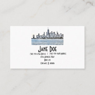 Chicago Skyline Business Cards