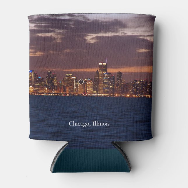 Chicago Skyline Can Cooler (Front)