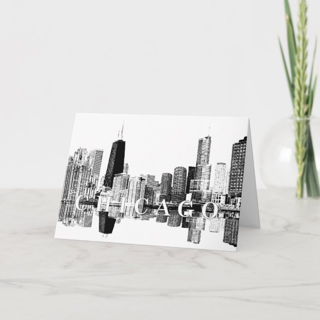 Chicago skyline card (Front)