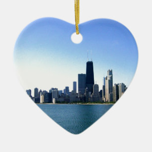 Chicago Skyline Ceramic Ornament