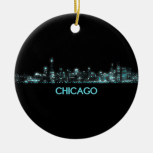 Chicago Skyline Ceramic Ornament