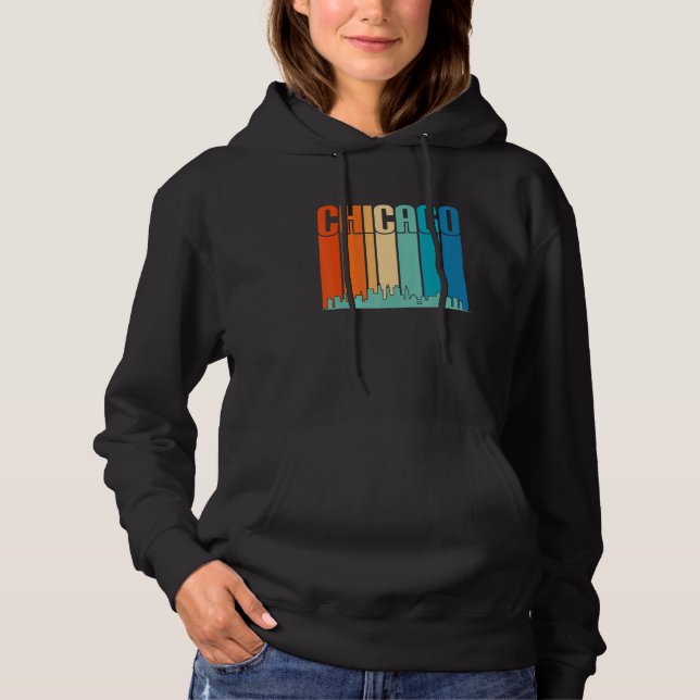 Chicago Skyline Cityscape City Metropole Hoodie (Front)