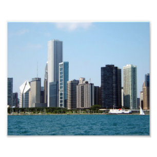 Chicago Skyline Cityscape Photography Print