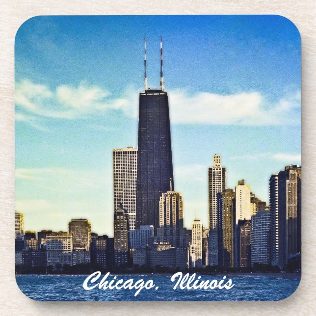 Chicago Skyline Coaster (Front)
