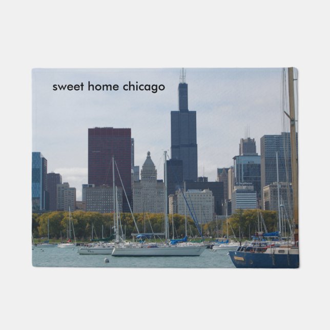 Chicago skyline doormat (Front)
