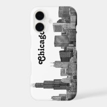 Chicago Skyline Etched