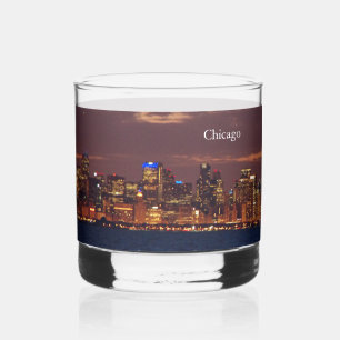 Chicago skyline glass
