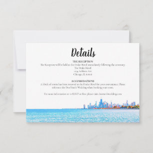 Chicago Skyline Horitzontal Details Card