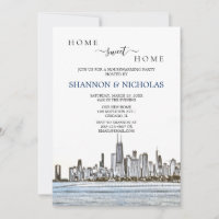 Chicago Skyline Housewarming Invitation