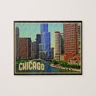 Chicago Skyline Jigsaw Puzzle
