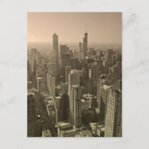 Chicago Skyline, John Hancock Centre Skydeck Postcard