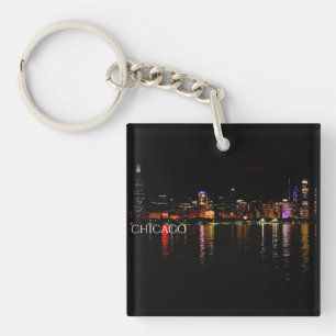 Chicago Skyline Key Ring