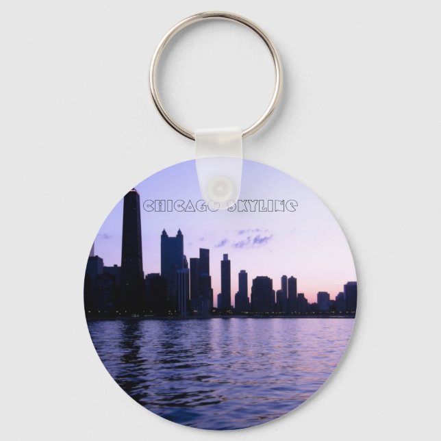 Chicago skyline keychain (Front)